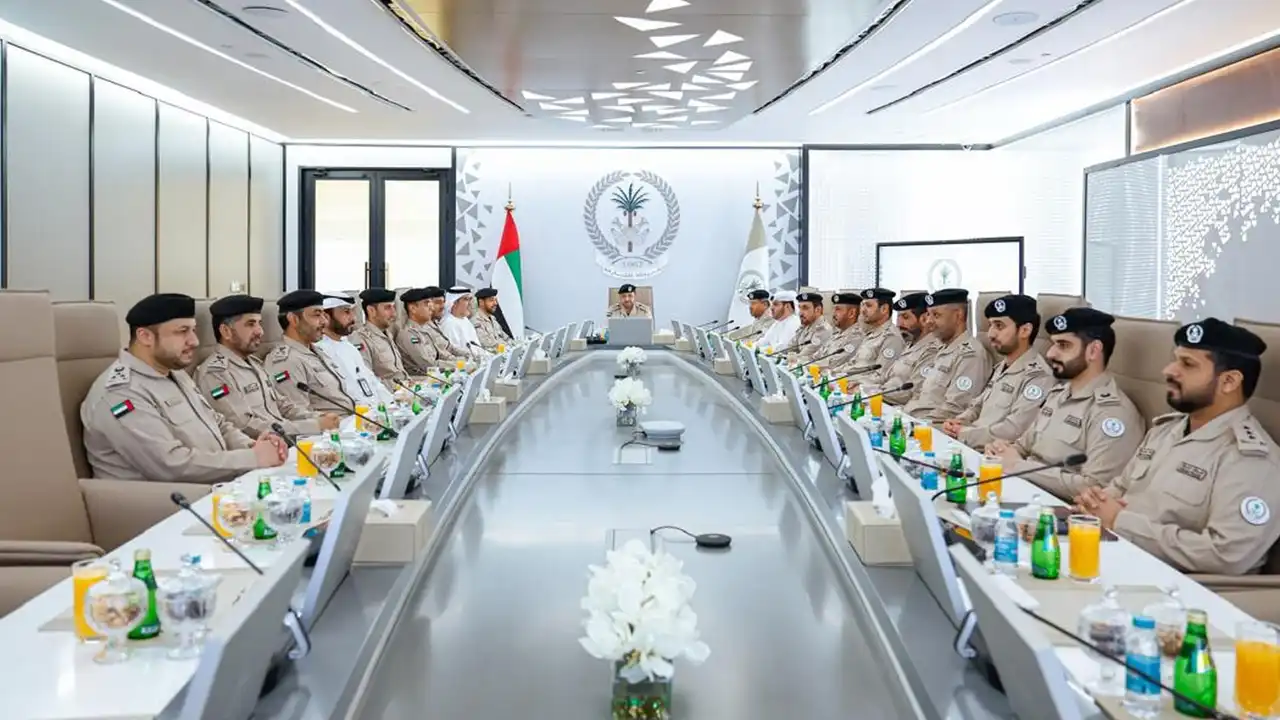 مجلس القيادة العليا بشرطة الشارقة يناقش مستجدات المشاريع التطويرية الجديدة